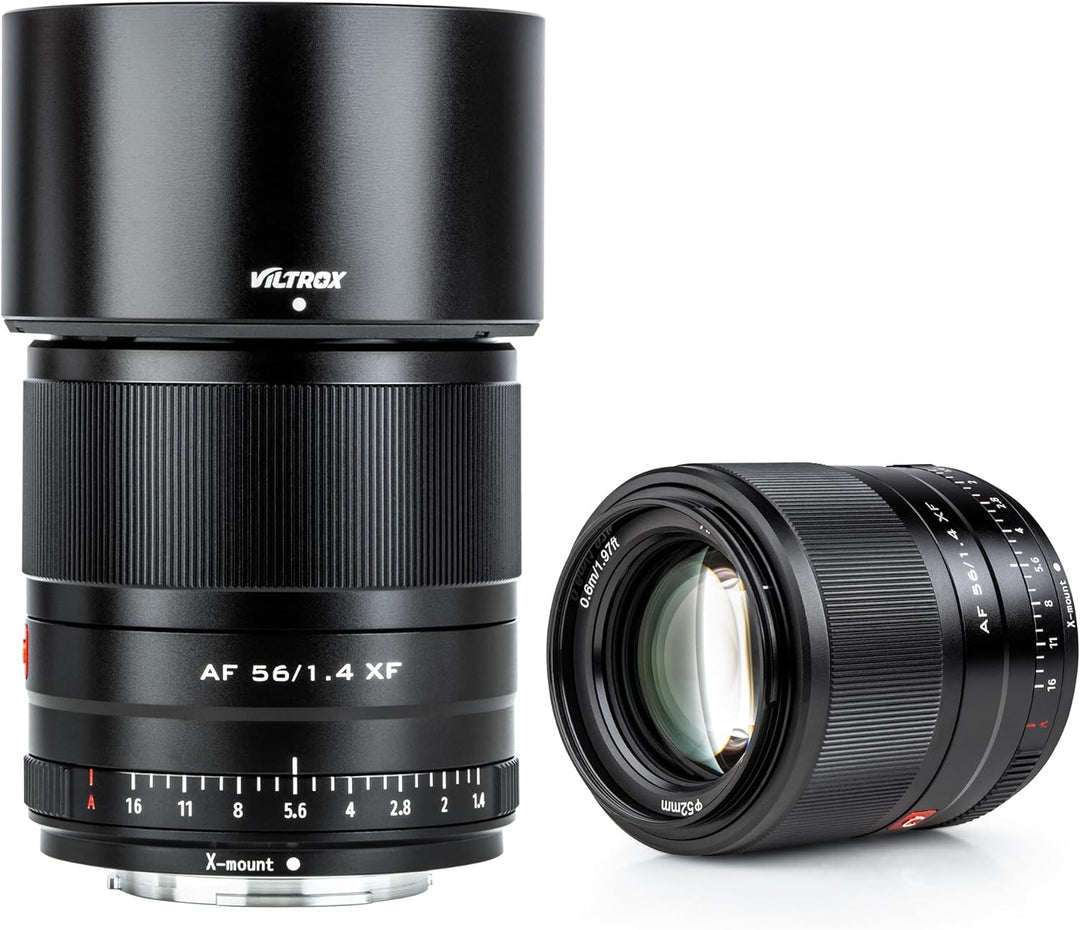 VILTROX AF 56mm f1.4 XF Prime Objektiv für Fuji X Mount X-E3 X-PRO3 X-A7 X-T4 X-T30 X-T200,(Festbren