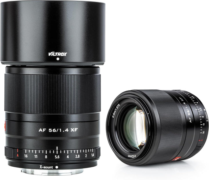 VILTROX AF 56mm f1.4 XF Prime Objektiv für Fuji X Mount X-E3 X-PRO3 X-A7 X-T4 X-T30 X-T200,(Festbren