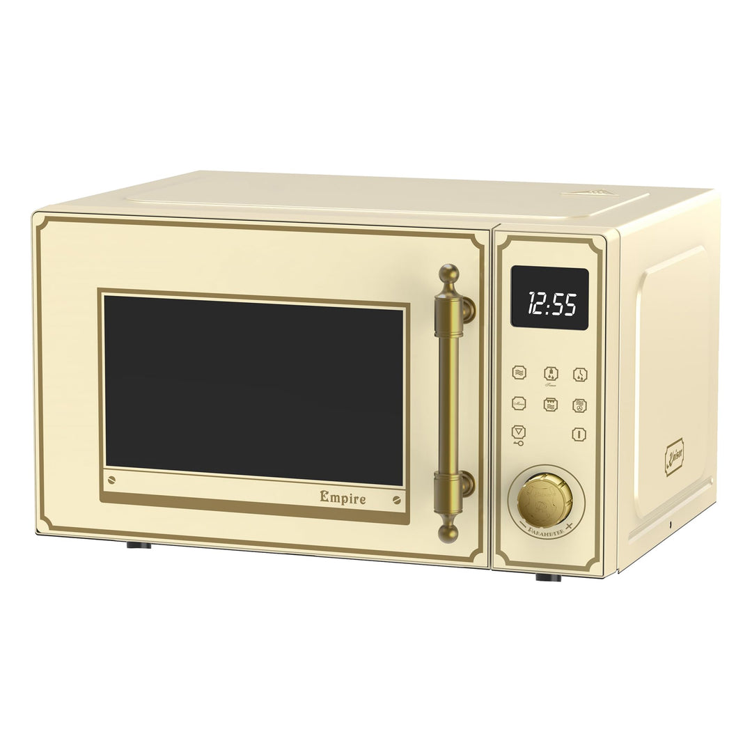 Kaiser Empire Em 2300 ElfEm Retro Mikrowelle in Elfenbein / 23L/ Grill/Heissluft/ 1100W Grill/ 2200W