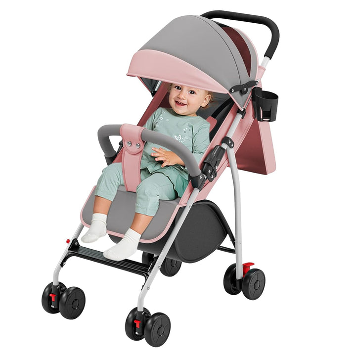 Kompakter Kinderwagen, 0 bis 4 Jahre (30 kg max), leicht (4,10 kg), Buggy für Babys, Komfort, faltba
