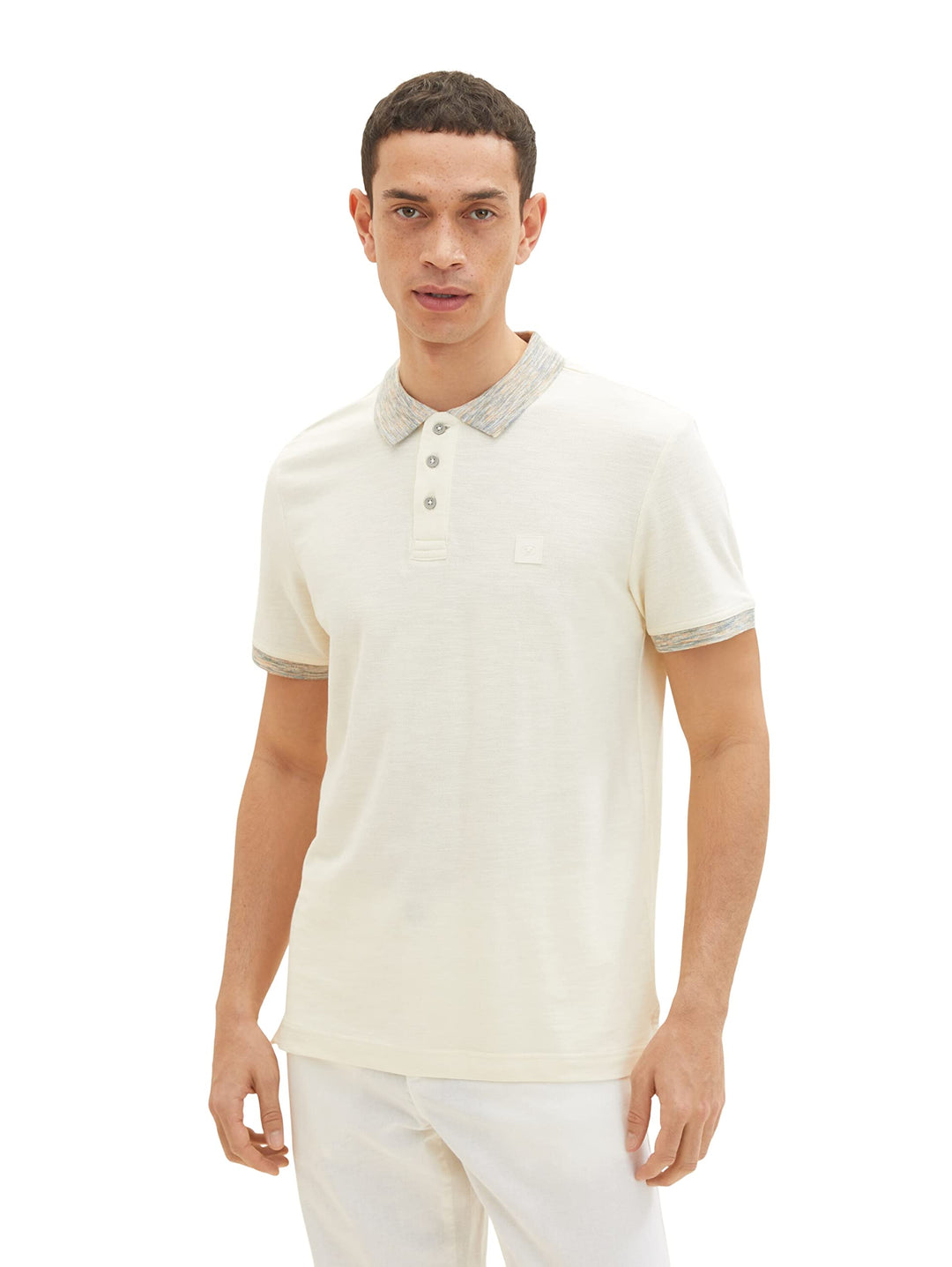 TOM TAILOR Herren Basic Poloshirt XL 18592 - Vintage Beige, XL 18592 - Vintage Beige