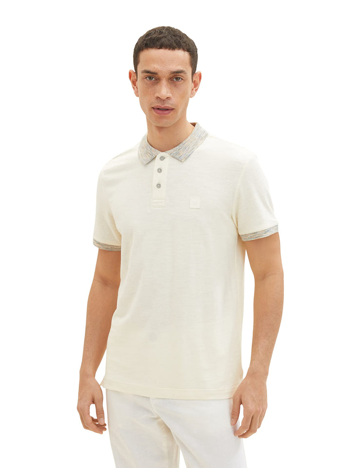 TOM TAILOR Herren Basic Poloshirt XL 18592 - Vintage Beige, XL 18592 - Vintage Beige