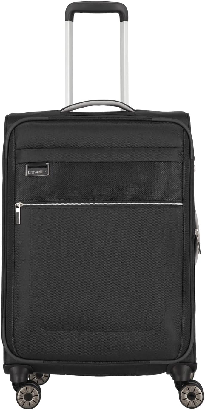 Travelite Kofferset 4 teilig Weichschale 4 Rollen, Grössen S-M-L + Bordtasche, nachhaltig, MIIGO, Re