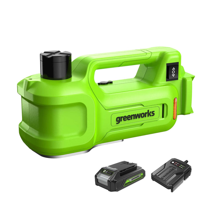 Greenworks G24JACKK2 Jack 24V 3T Elektrische Hydraulische Hubhöhe: 6-1/8"-17-1/2" (155-445mm) Fit fü