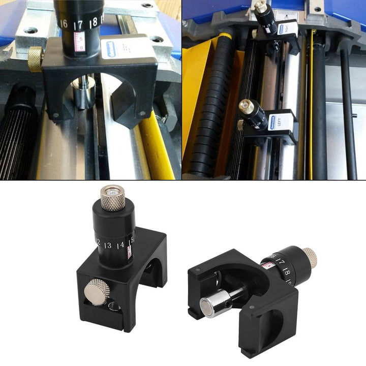 2 X Magnetischer Hobelmesser-Einstelllehre Einsteller, Verstellbarer Hobelmesser-Einsteller, Holzbea