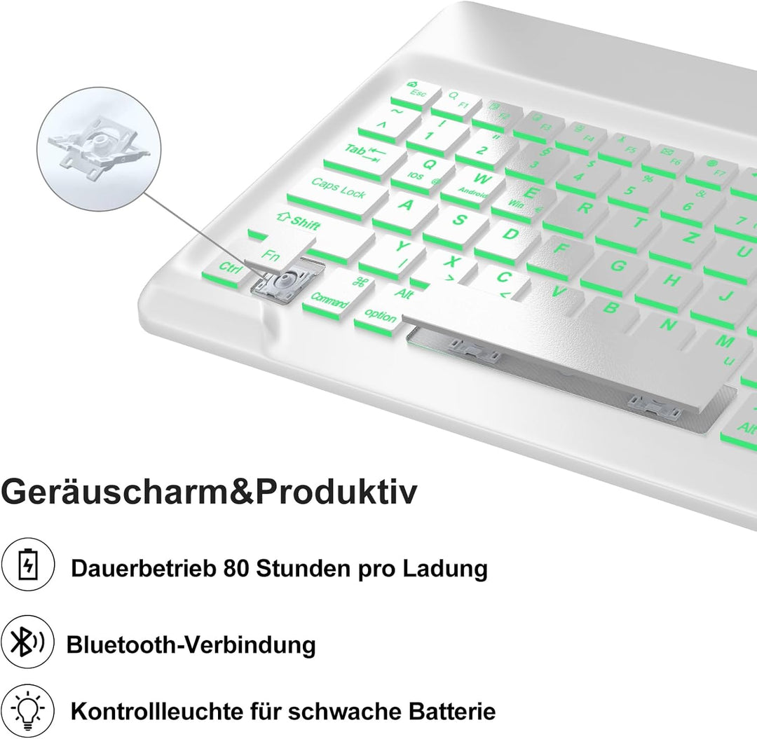 IVEOPPE Tastatur für iPad Air 13 (2025/2024), Hülle mit Tastatur für iPad air 13 Zoll M3/M2, 7-Farbi