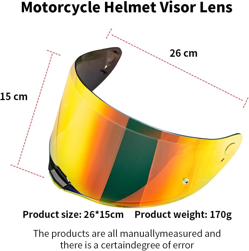 VCOROS Motorradhelm Visier,Helmvisier für LS2 FF811/vector 2/Citation II,Motorrad Windschutz Helm Ob