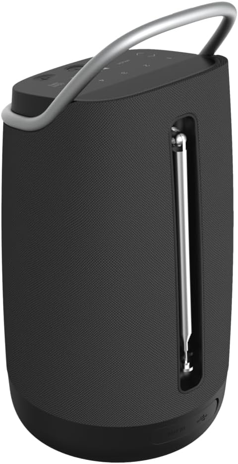 Grundig Bluetooth Lautsprecher GBT Band 360, Musikbox, 360°-Sound, 12 Watt RMS, bis zu 30 m Reichwei