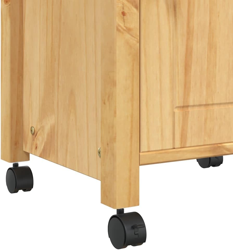 vidaXL Küchenwagen, Servierwagen mit viel Stauraum, Beistellwagen für Küche Wohnzimmer Badezimmer, T