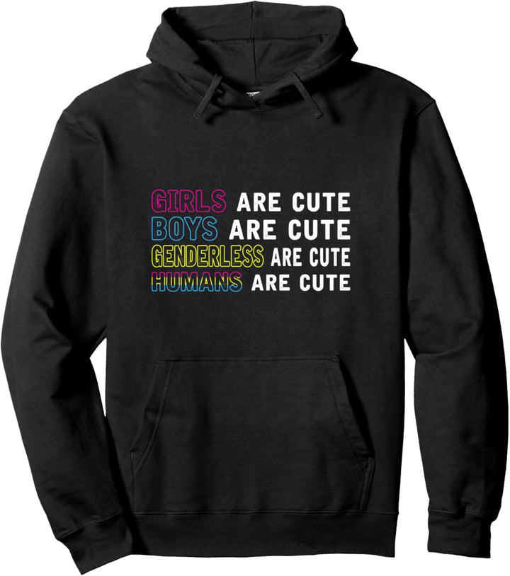 Humans Are Cute EQUALITY Pansexuell Pullover Hoodie