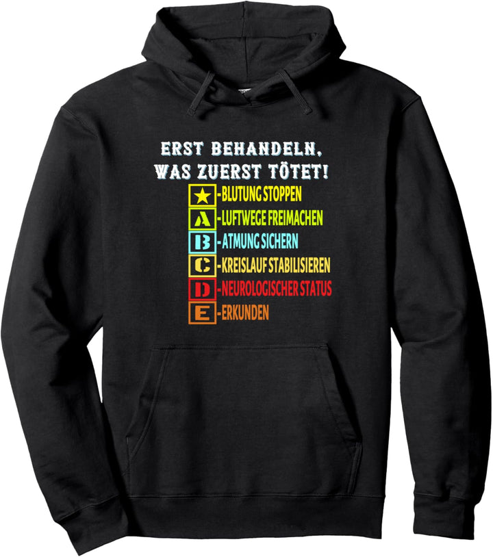 Jungs Firefighter Evolution Freiwillig 112 ABCDE Schema Pullover Hoodie