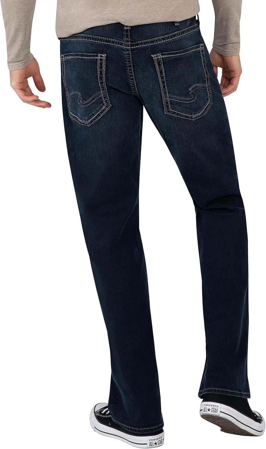 Silver Jeans Co. Herren Jeans Zac Relaxed Straight Jeans 36W / 34L Dunkles Indigo, 36W / 34L Dunkles