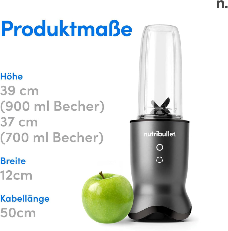 nutribullet personal blender, der leistungsstärkste Mixer für eine Portion, 1000 Watt und leiser Mot