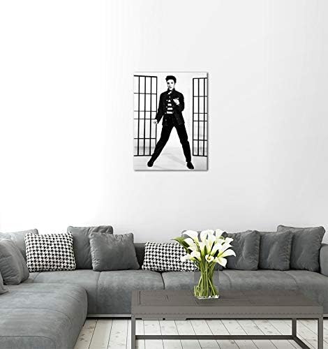 Bilderdepot24 Bild auf Leinwand | Elvis Presley II in 60x80 cm als Wandbild | Wand-deko Dekoration W
