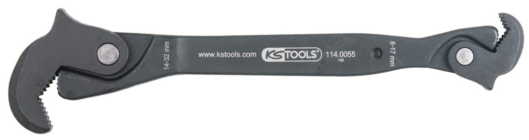 KS Tools 114.0055 Einhand-Multifunktions-Schlüssel, 8-17/14-32mm 8-17/14-32mm Grau, 8-17/14-32mm Gra