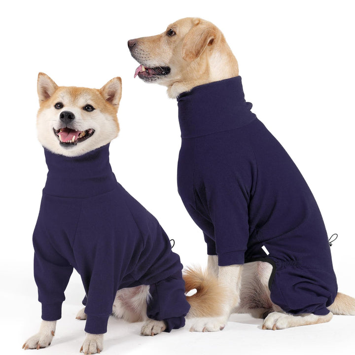 Hundemantel Winter, Warmer Fleece Hundepullover mit Beinen, Weiche Vierbeinige Hundejacke für Kleine