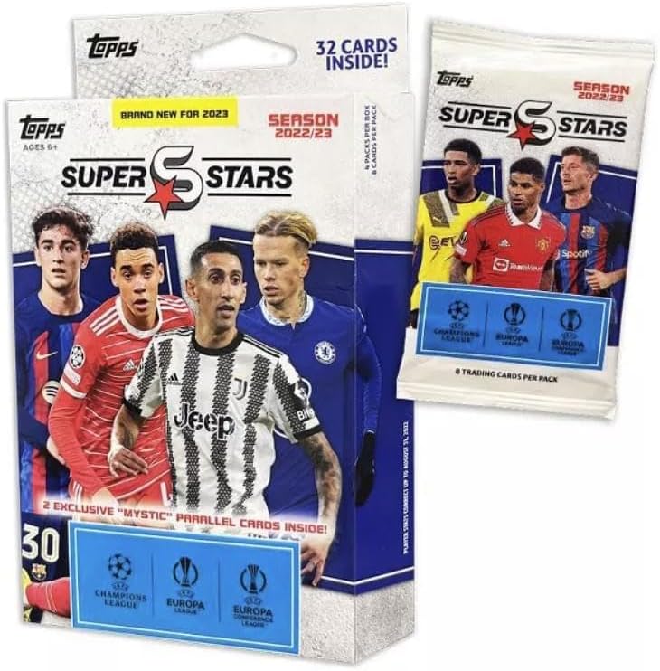 Topps UEFA Superstars 22/23 - Hanger Pack (4 Päckchen)