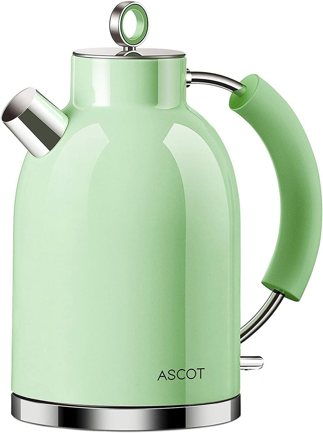 ASCOT Wasserkocher Edelstahl, Elektrischer Wasserkessel Geschenke für Männer/Frauen/Familie 1,5 lite