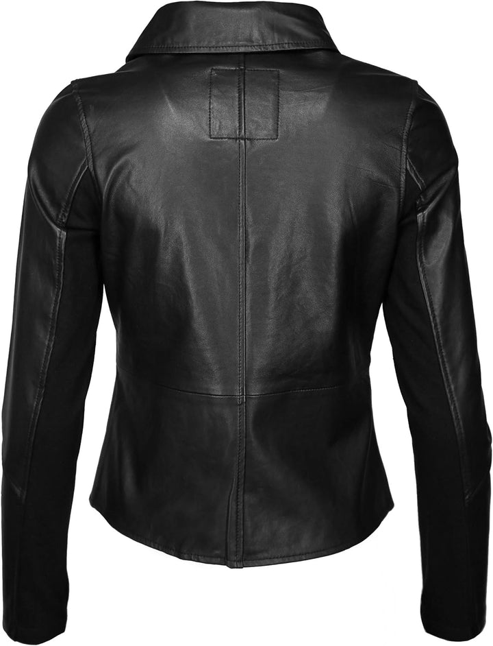 MAZE Damen Lederjacke Noble S Schwarz, S Schwarz