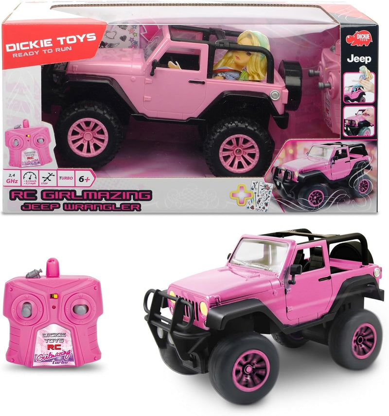 Dickie Toys 251106003 RC Jeep Wrangler, RC SUV Girlmazing, Ferngesteuertes Auto, RC Auto, Spielzeuga