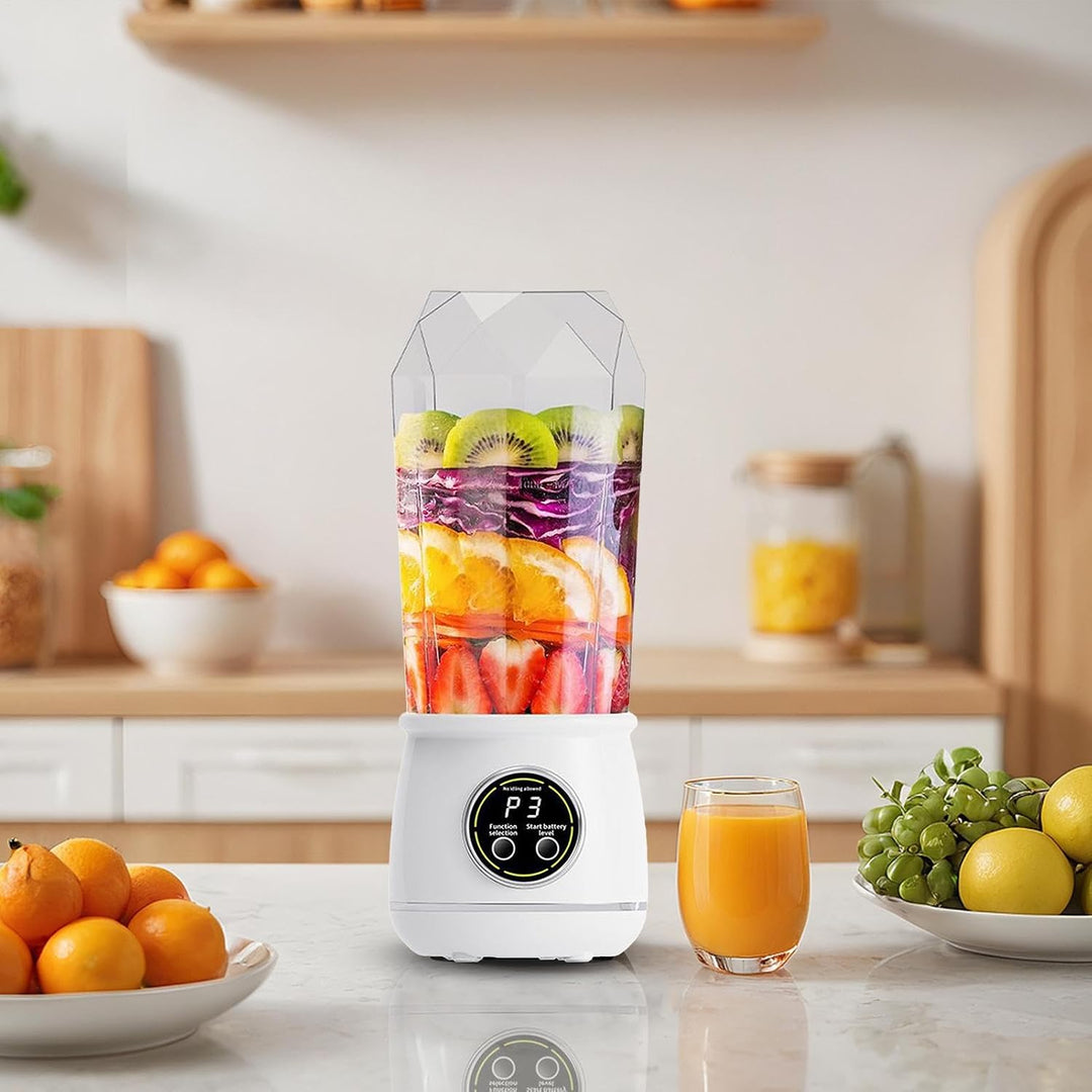 Kabelloser Und Tragbarer Mixer - 550 ml Auslaufsicherer Kabelloser Leistungsstarker Mixer für Shakes