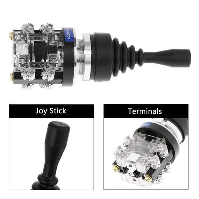 Joystick-Schalter mit 4 Positionen 4NO Federposition Rückstellmoment-Joystick für HKAI-41Z04 MEHRWEG