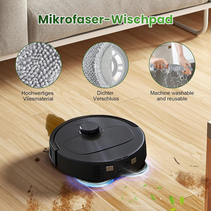 25 Stück Zubehör für Roborock QV35A QV35S QR598 QR798 Saugroboter | 1 Hauptbürste, 6 Staubbeutel, 4