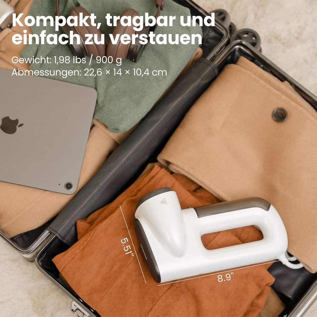 Neakasa Magic 1 Steamer Dampfglätter mit Saugfunktion, tragbarer Reisedampfglätter, 2300 Pa Saugleis