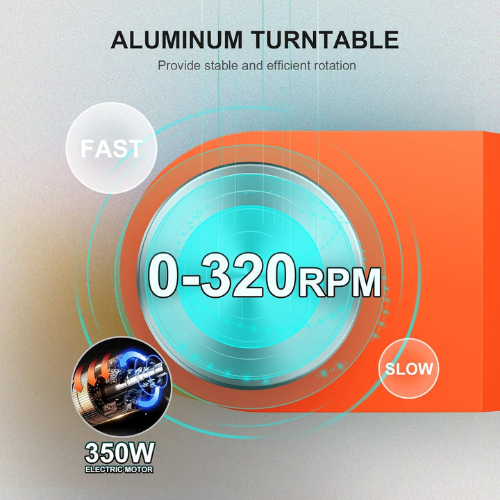Verbesserte elektrische Töpferscheibe mit LCD-Anzeige 25CM 350W Keramikarbeit Tonhandwerk Doppelte K
