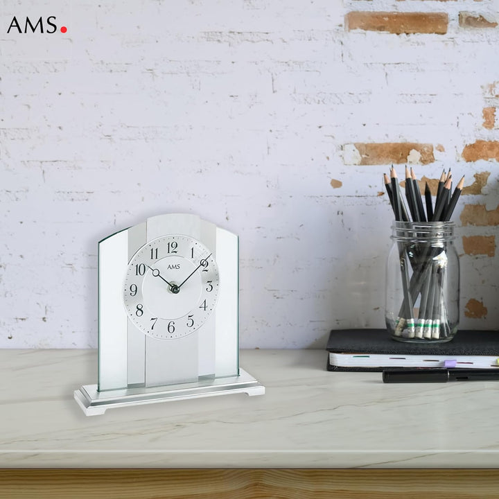 AMS Moderne Tischuhr mit Quartzwerk, batteriebetrieben - Modern Style 1120