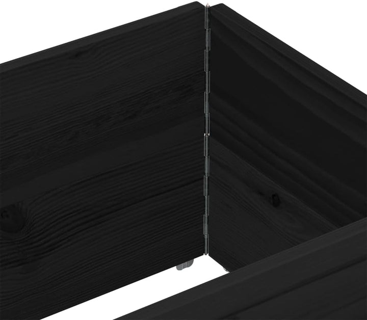 vidaXL Paletten Aufsatzrahmen 2 STK., Palettenrahmen Hochbeet, Holzrahmen Stapelbar Faltbar, Stapelr