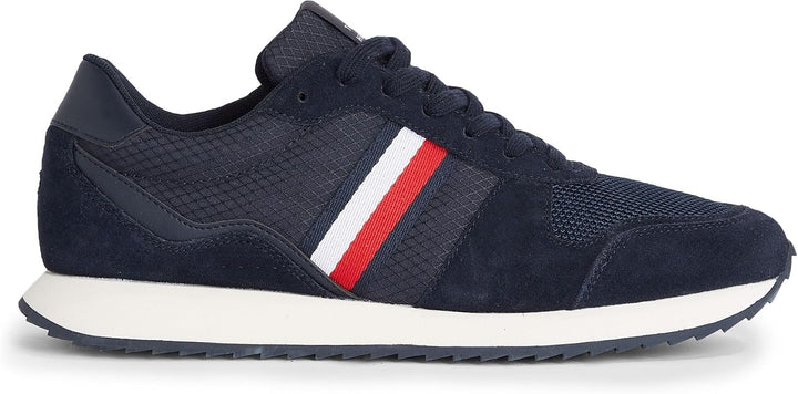 Tommy Hilfiger Herren Runner Sneaker Runner Evo Mix Sportschuhe 40 EU Wüstenhimmel, 40 EU Wüstenhimm