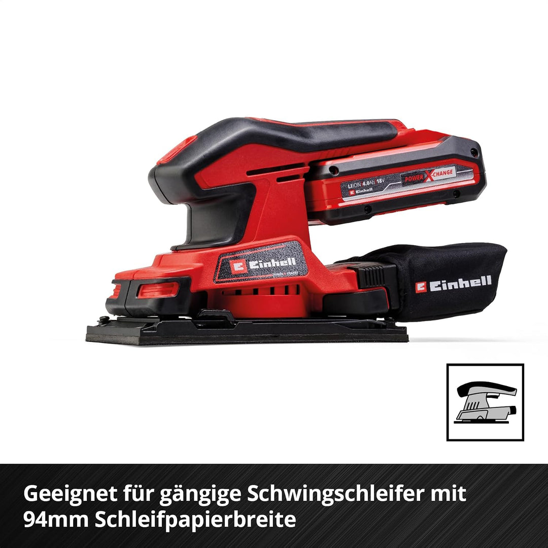 Einhell Schleifpapierrollen-Spender, 93 mm x 15 m | 4 Rollen | Körnung 150 / 240 / 320 / 400 | Alumi