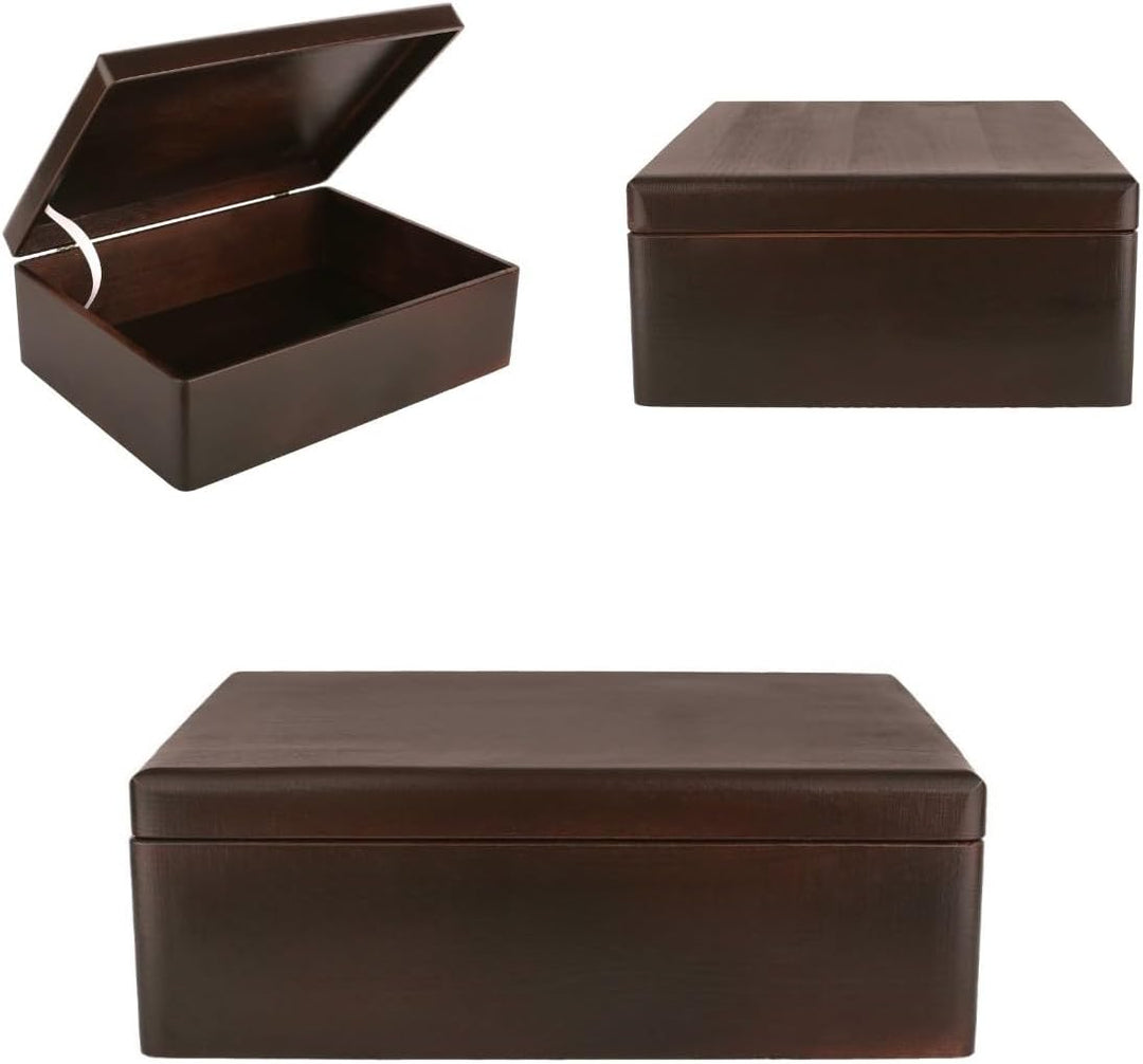 Creative Deco XL Braun Grosse Holzkiste Aufbewahrungsbox Spielzeug | 40 x 30 x 14 cm (+/- 1 cm) | Mi