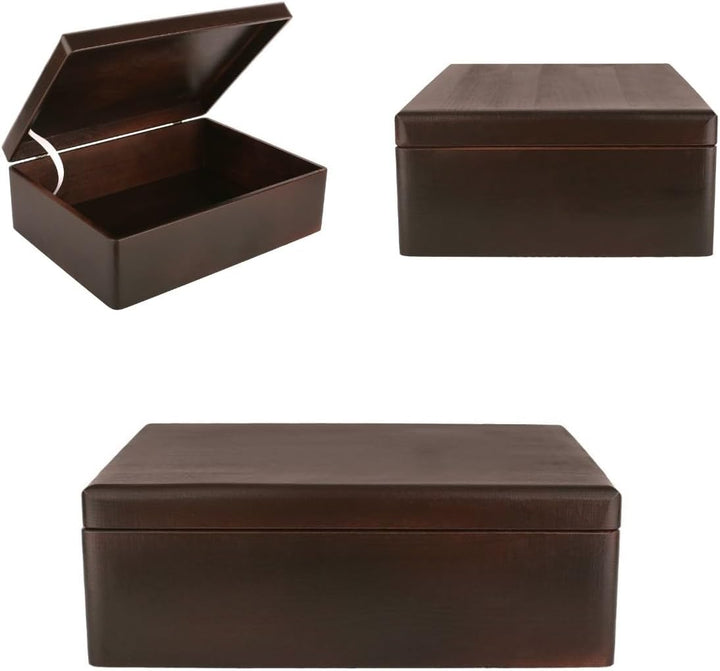 Creative Deco XL Braun Grosse Holzkiste Aufbewahrungsbox Spielzeug | 40 x 30 x 14 cm (+/- 1 cm) | Mi