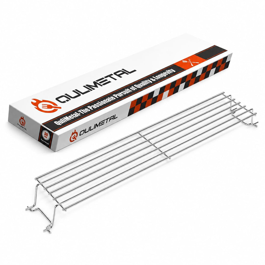 QuliMetal Edelstahl-Warmhalterost für Weber Spirit 300, Grill-Ersatzteil für Weber Spirit II 300 Ser