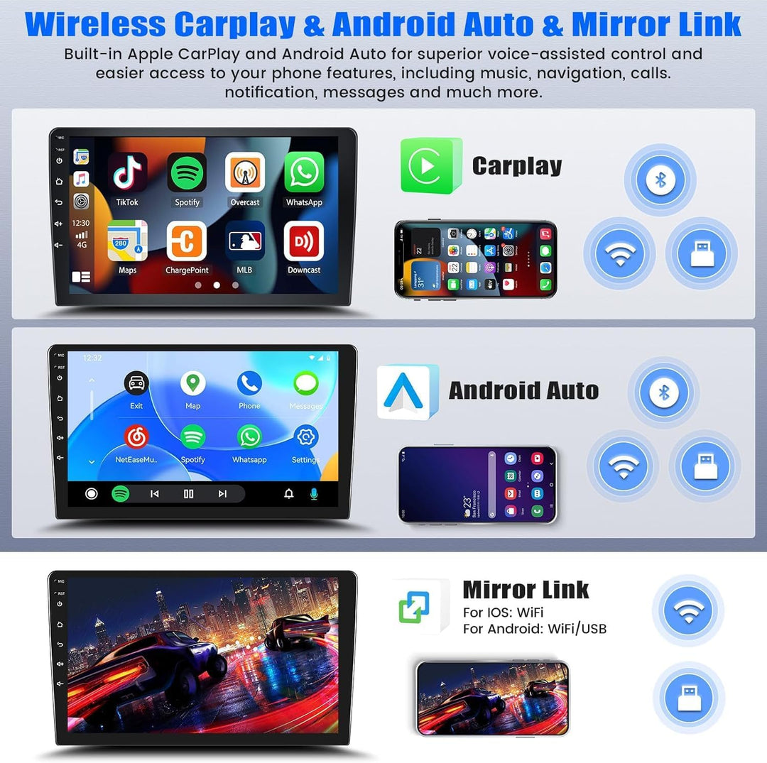 SIXTOP [2G+64G] Android 13 Autoradio mit Bluetooth für Suzuki Splash Ritz/Opel Agila 2004-2014 mit C