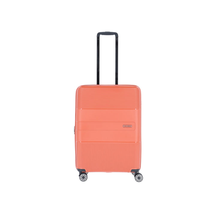 travelite 4-Rad Hartschalen Koffer mittelgross mit Dehnfalte + TSA Schloss, Gepäck Serie WAAL: Stabi