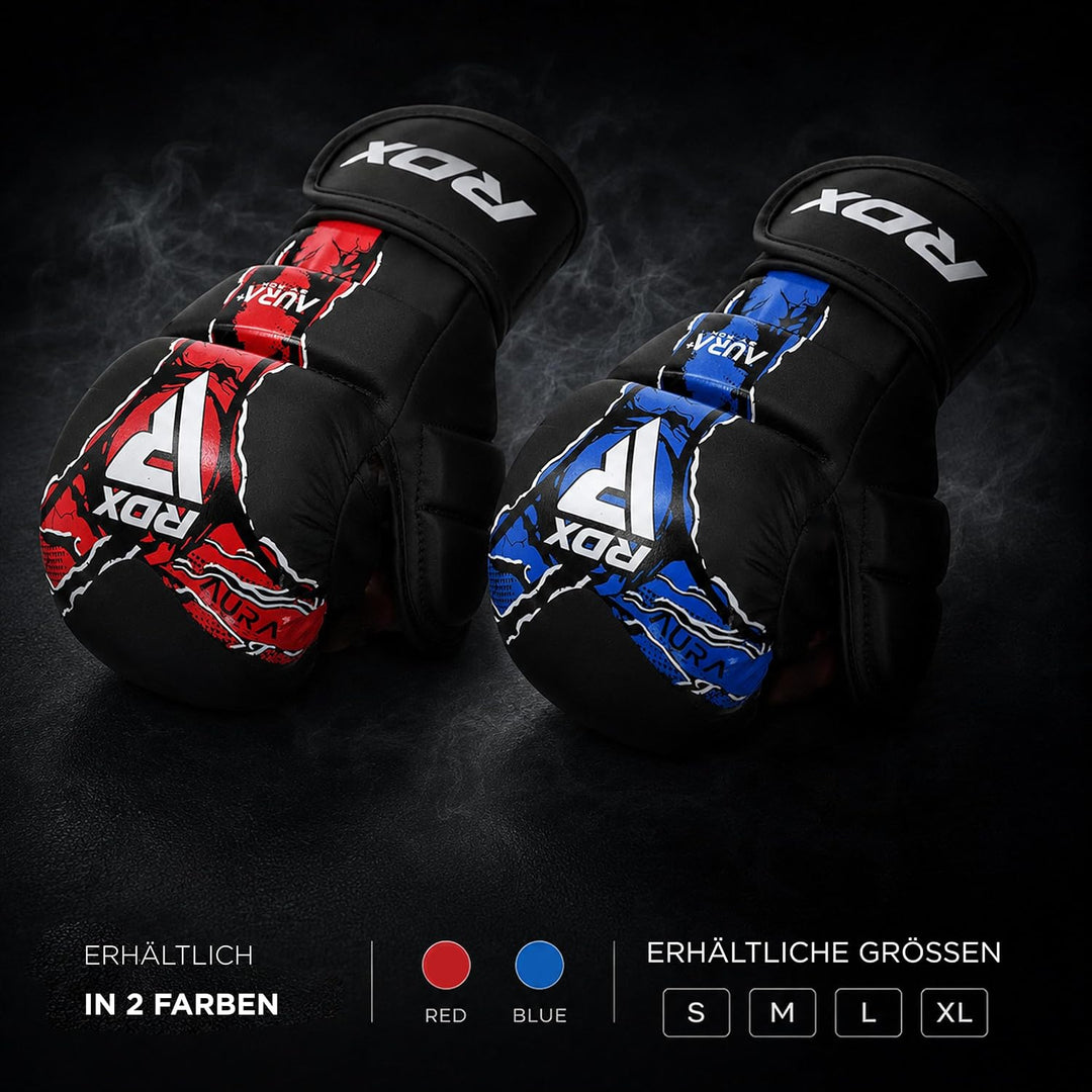RDX Grappling Gloves Shooter NEW Aura F17 Black/Red M, Black/Red M