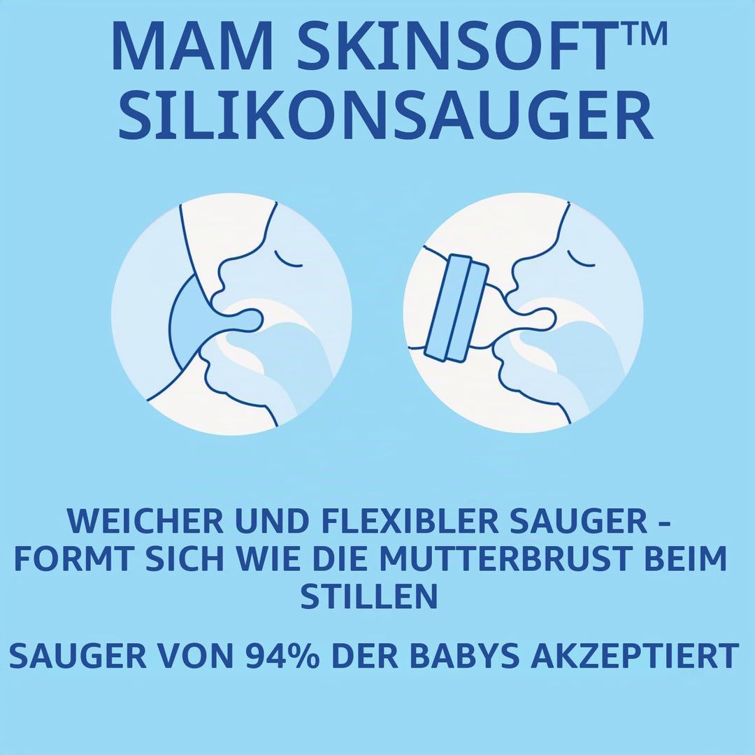 MAM Easy Active 6 Monate und älter, Farbe Sand (330 ml), mit Silikonsauger, ultraschneller X-Geschwi