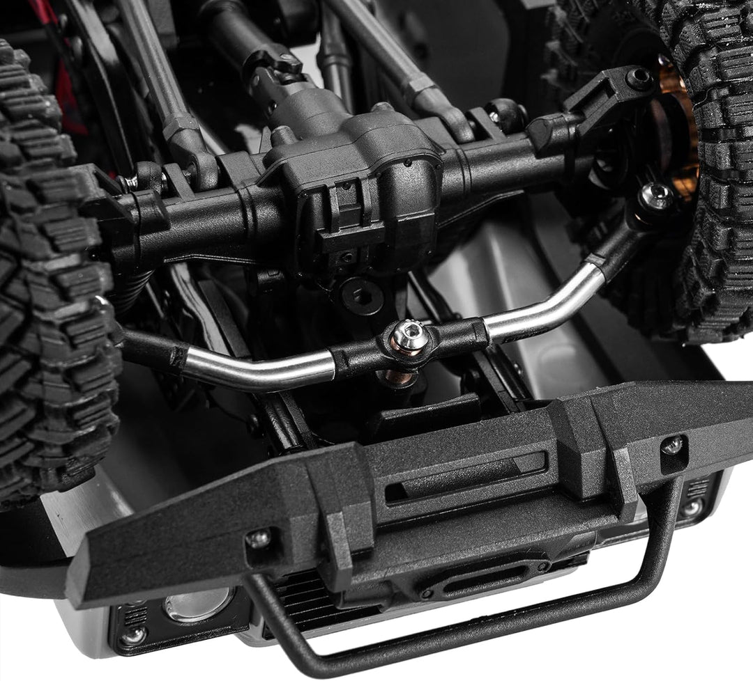 INJORA Edelstahl Hoher Abstand Chassis-Links Steering Link Set für TRX4M Upgrade 1/18 RC Crawler 9 S
