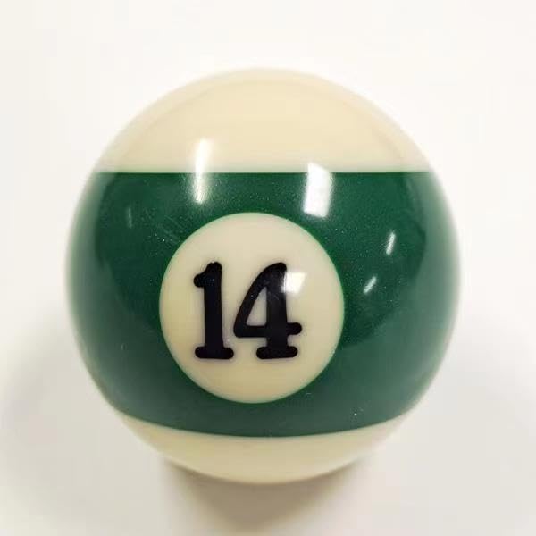 Ersatz-Poolball, acht Ersatzbälle, 5,4 cm, reguläre Grösse, Billard, normales Gewicht, 15 Objektbäll
