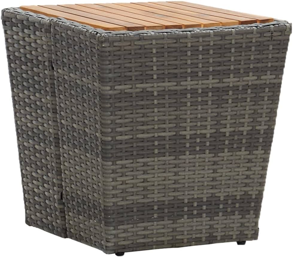 vidaXL Akazienholz Massiv Beistelltisch Gartentisch Gartenmöbel Balkontisch Tisch Terrassentisch Bis