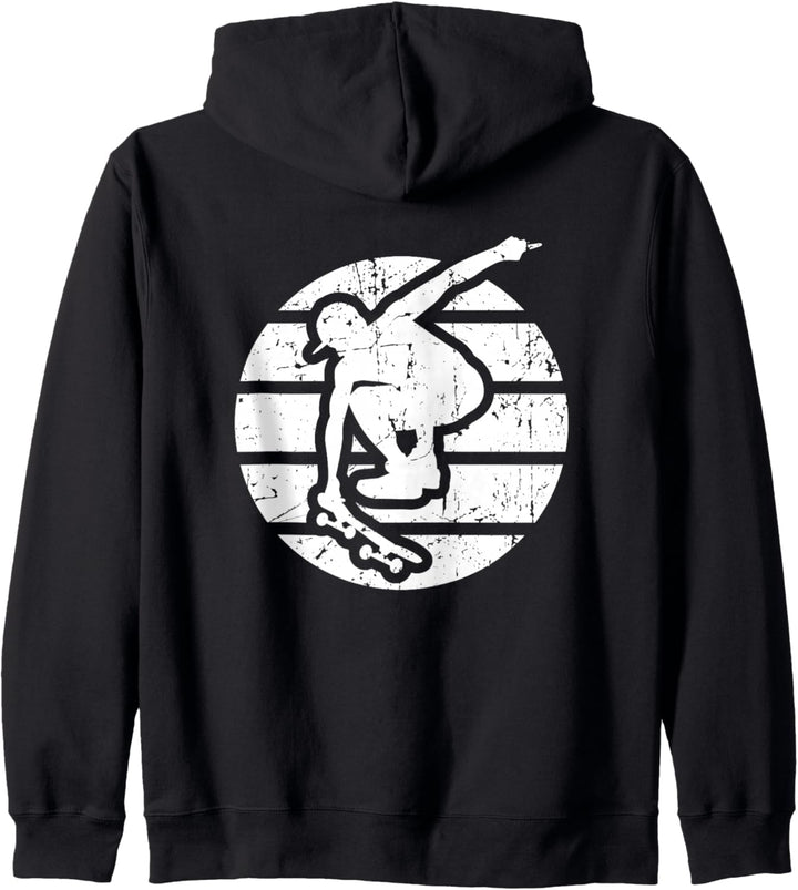 Skateboardfahrer Vintage Skateboard Skateboarding Kapuzenjacke