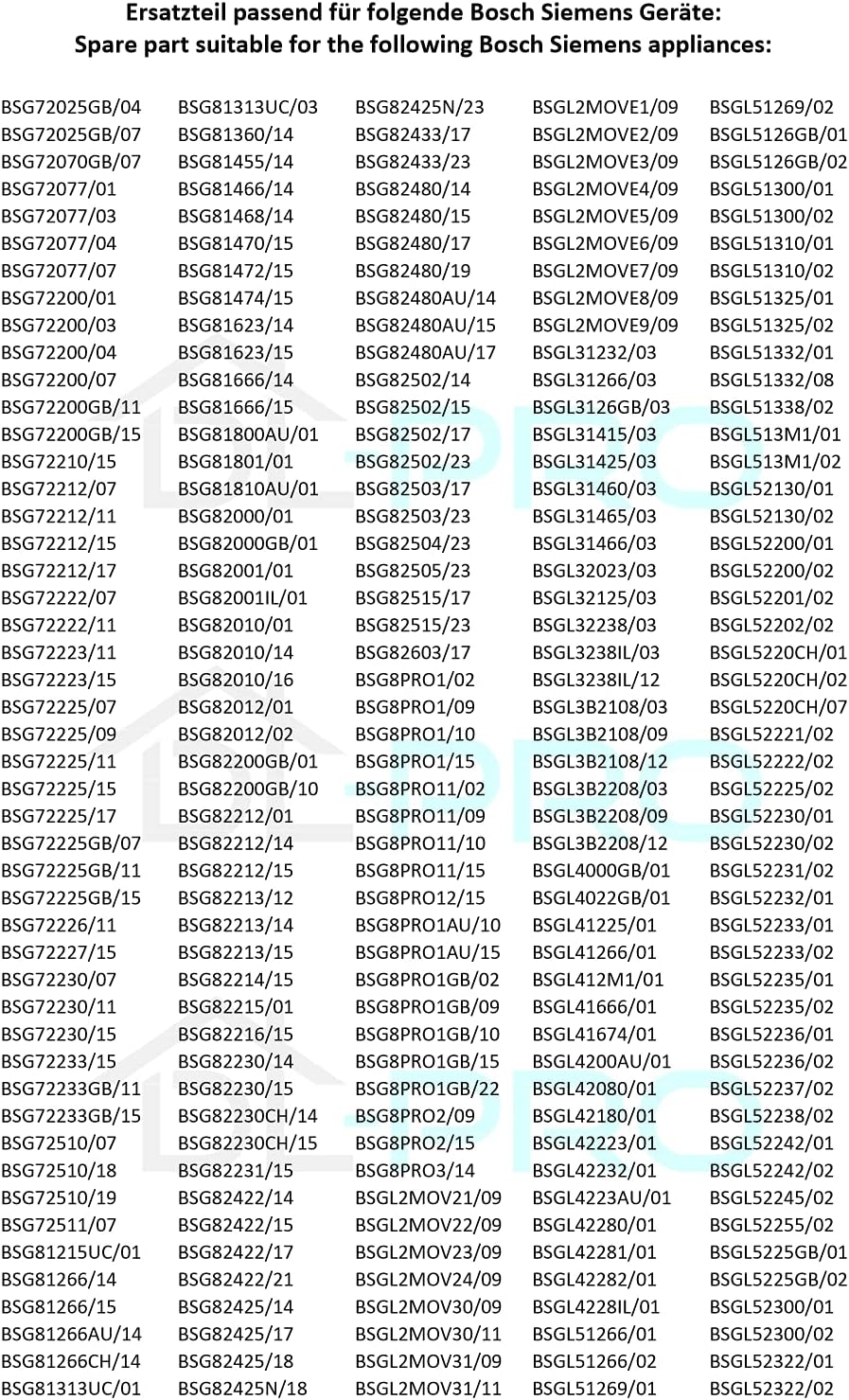 DL-pro Verlängerungsrohr Ø 35mm bis 1m ausziehbar für Bosch Siemens Ergomaxx Sphera Roxx 00574692 57