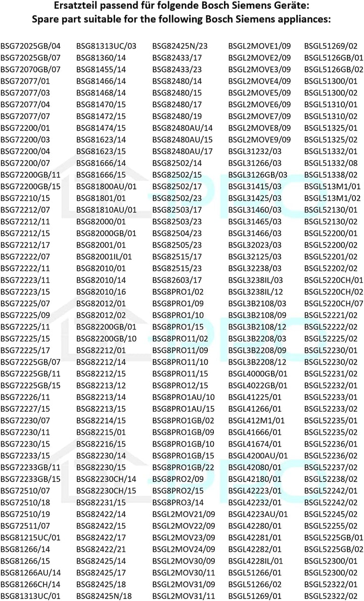 DL-pro Verlängerungsrohr Ø 35mm bis 1m ausziehbar für Bosch Siemens Ergomaxx Sphera Roxx 00574692 57