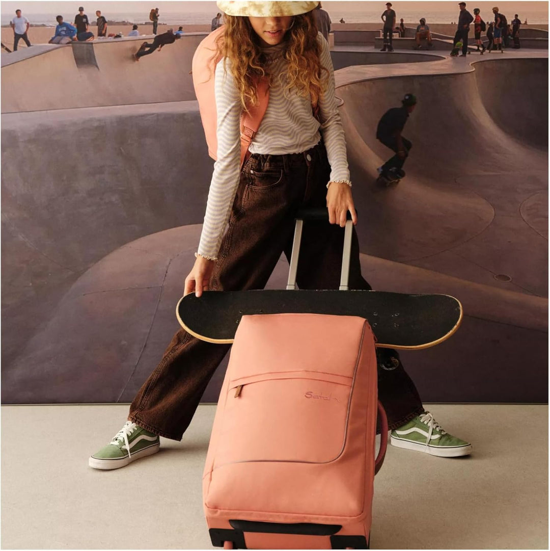 satch Flow M Trolley Koffer Handgepäck 35 l 54x32x23 cm oder Koffer gross 55 l 65x37x29 cm, inkl. Wä