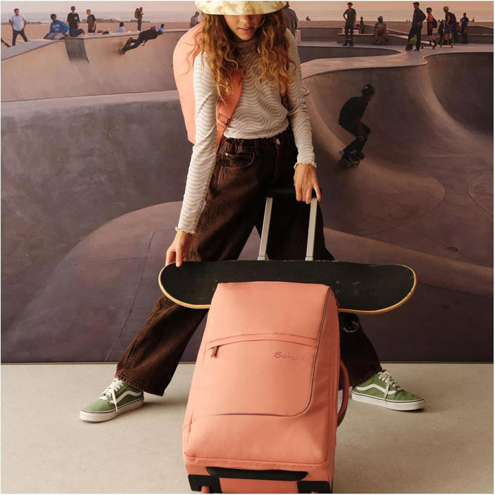 satch Flow M Trolley Koffer Handgepäck 35 l 54x32x23 cm oder Koffer gross 55 l 65x37x29 cm, inkl. Wä