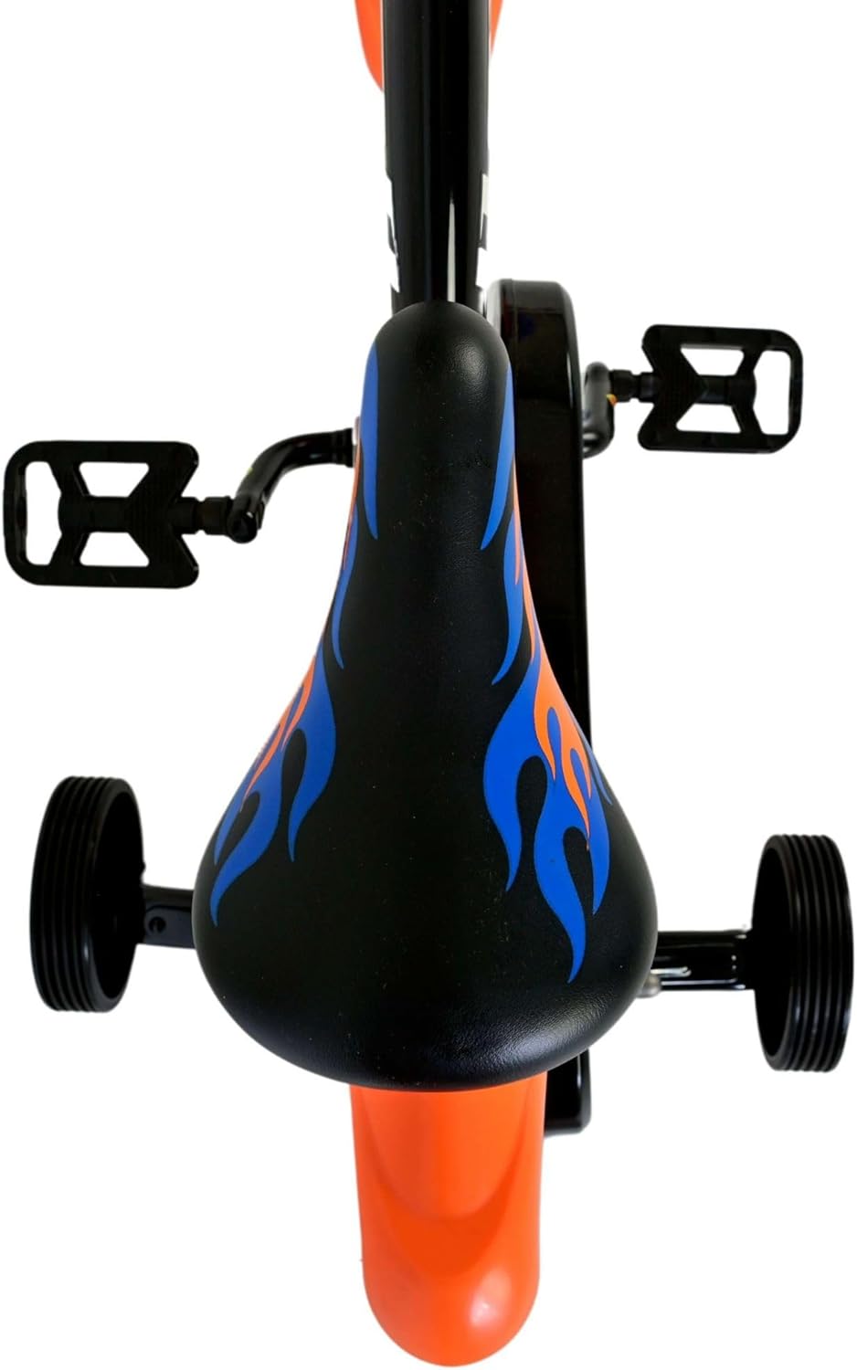 Volare Hot Wheels Kinderfahrrad - Jungen - 12 Zoll - Schwarz Orange Blau