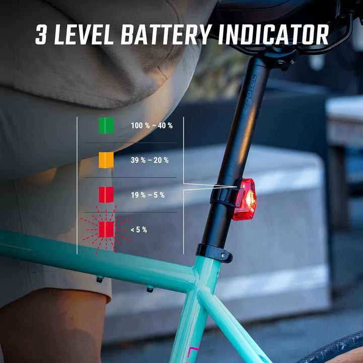 SIGMA HIRO 10 | wetterfestes Fahrradrücklicht mit 500 m Sichtweite | StVZO zugelassenes Rücklicht mi